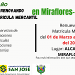 Jornada de Renovación Matricula Mercantil Municipio de Miraflores